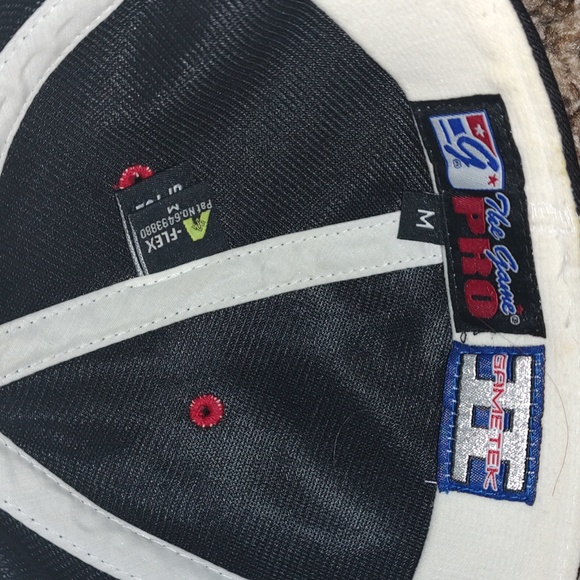 The Game Pro Gametek 2 Lumberjack 3-Tone White Navy Red Fitted Cap Rare - Picture 12 of 12